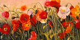 Shirley Novak Canvas Paintings - Poppy Party